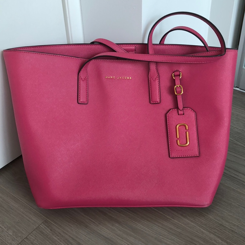 Marc Jacobs large pink tote bag